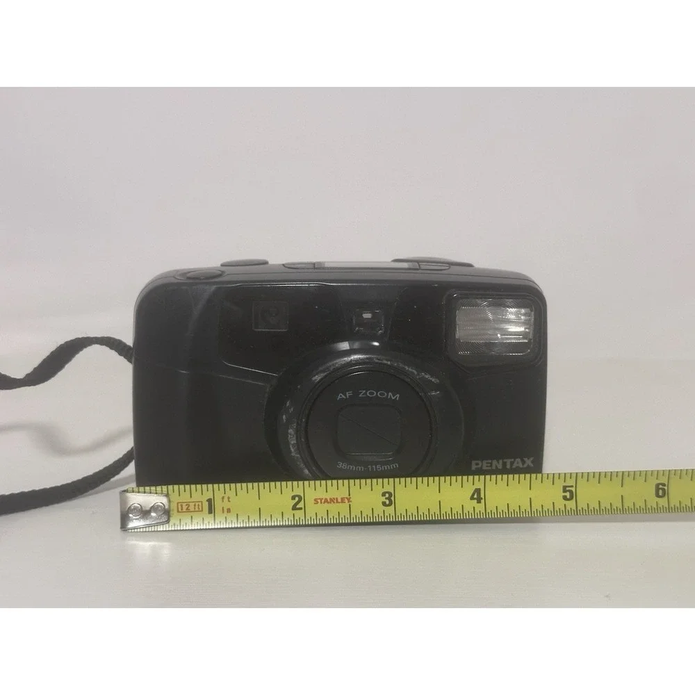 Pentax IQZoom 115-S 35mm Point & Shoot Film Camera AF Zoom Untested